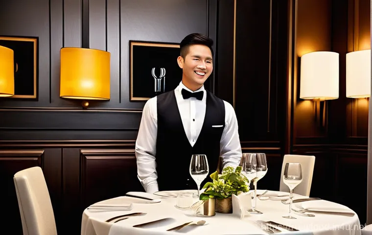 양식 요리의 경제학 - A close-up of a distinguished chef, a man in his late 40s with an earnest expression, meticulously e...